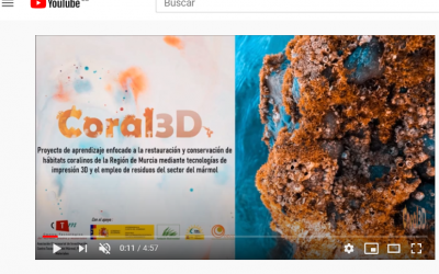 El CTMarmol publica el primer vídeo sobre CORAL3D en el canal Youtube del proyecto