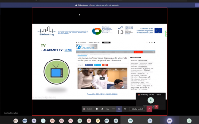 Celebrada la segunda reunión transnacional online del proyecto europeo BIMhealthy
