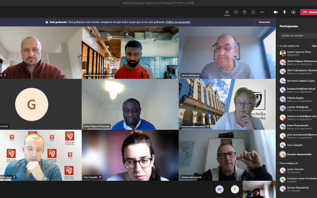 Seguimos avanzando en el proyecto europeo SafeCRobot