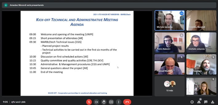 El CTM asiste a la Kick-off meeting del Proyecto Europeo MarbleTECH