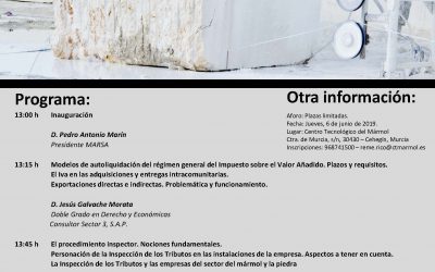 Jornada sobre fiscalidad en el sector de la piedra natural